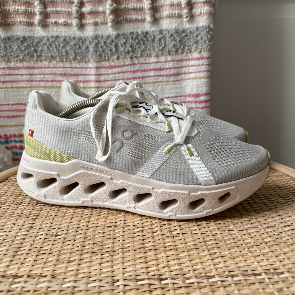 On Cloudeclipse Alloy White Sand Grey Road Running Walking Sneakers Women’s 9.5 - Picture 2 of 8